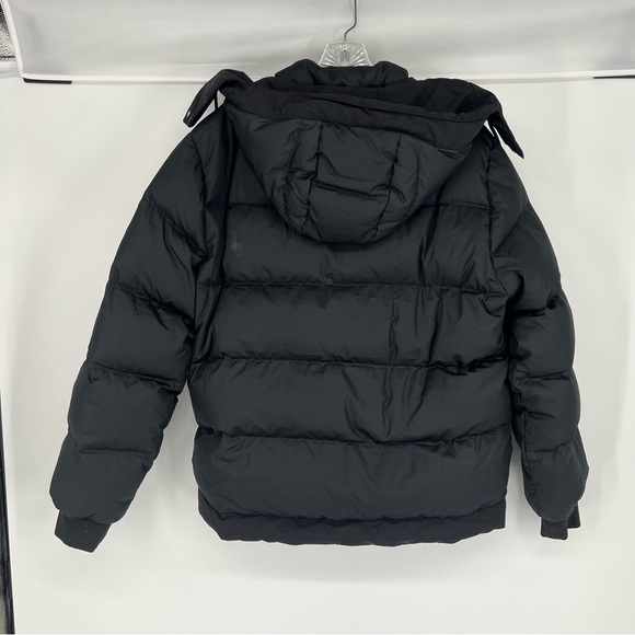 Everlane The ReNew Short Black Winter Outdoor Hooded Quilted Puffer Coat Medium - Picture 6 of 9